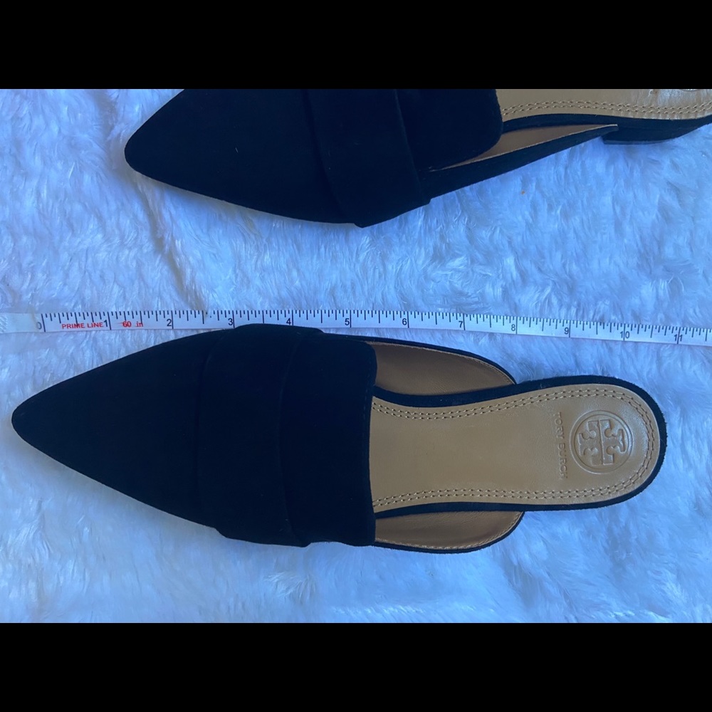 Tory Burch Rosalind Pointed-toe Suede Mules - Picture 10 of 10